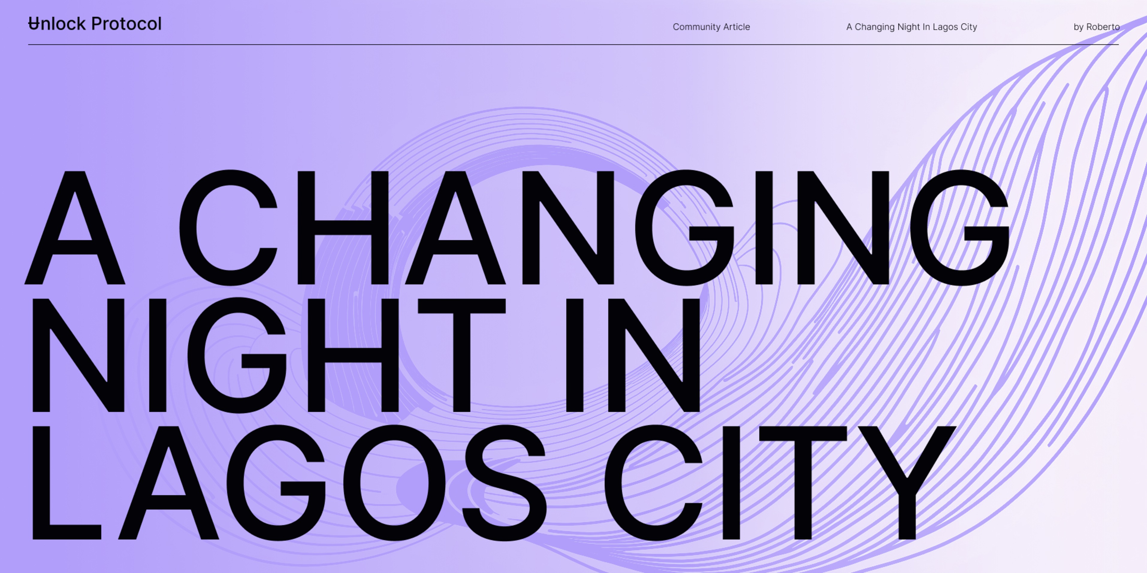 A Changing Night In Lagos City