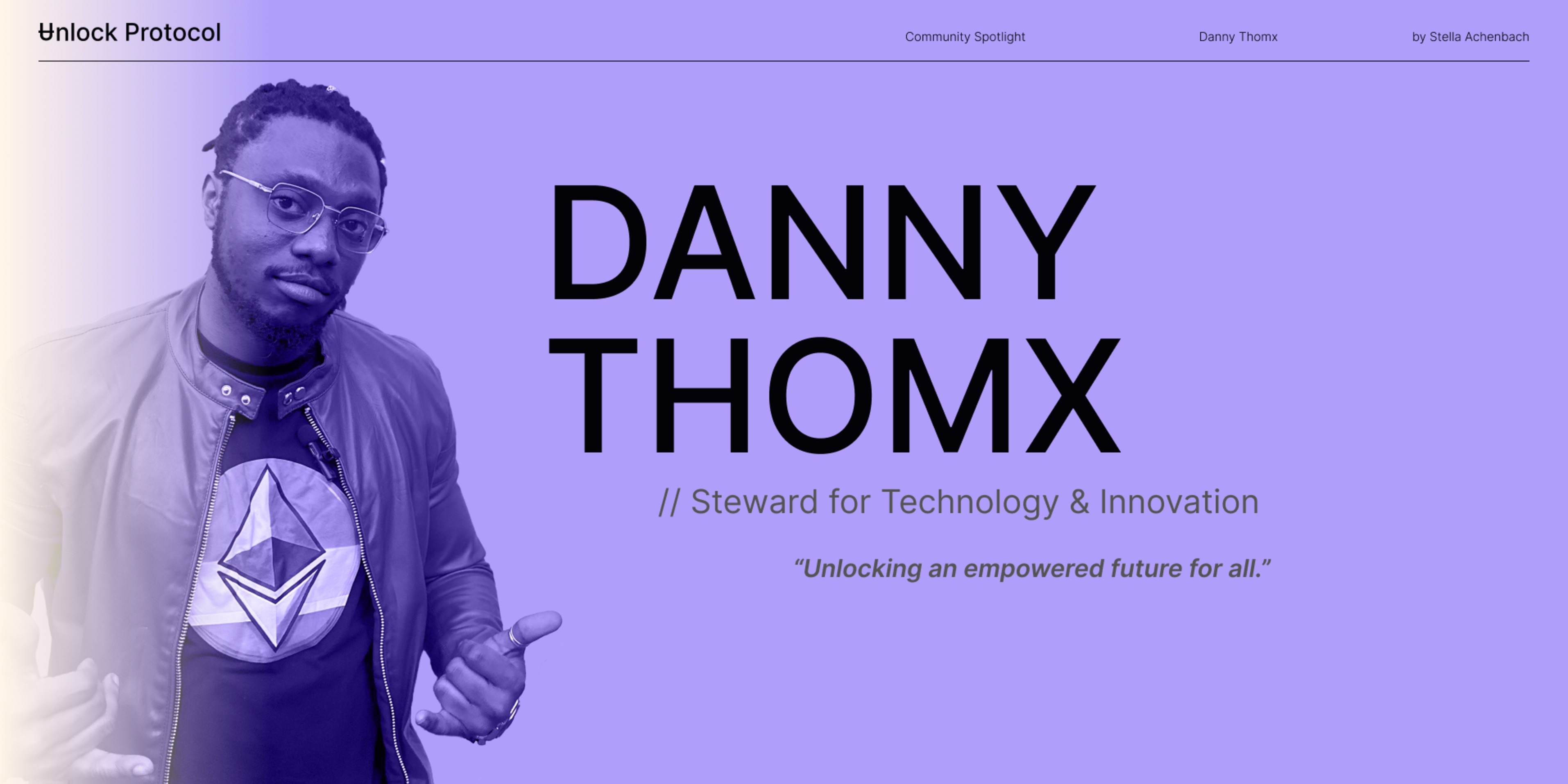Community Spotlight | Danny Thomx